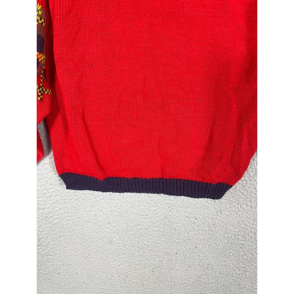 Vintage Mickey & Co Youth Cardigan Front Button Knit Sweater Mickey And Minnie - Picture 8 of 13